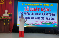 Lễ phát động “xã Phước Lộc chung sức xây dựng nông thôn mới nâng cao” năm 2024