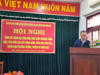 Hội nghị tổng kết đánh giá tình hình thực hiện Chương trình mục tiêu quốc gia xây dựng nông thôn mới năm 2024 và triển khai phương hướng nhiệm vụ, giải pháp năm 2025, đẩy nhanh tiến độ thực hiện các nội dung tiêu chí nông thôn mới trên địa bàn huyện